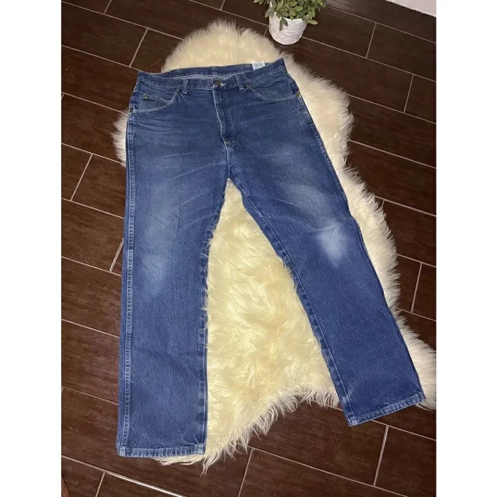 Wrangler rugged wear denim work jeans sz 36X32